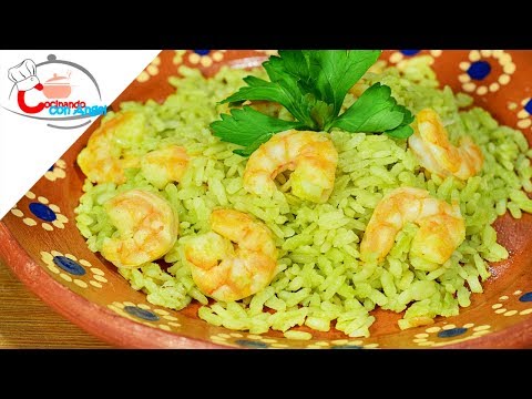 arroz-verde-con-camarones-perfecto
