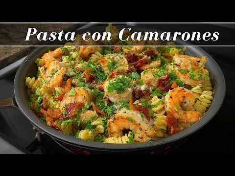 pasta-con-crema-y-camarones-la-capital