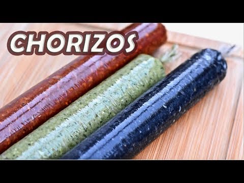 3-chorizos-caseros-rojo-verde-y-negro-toque-y-sazon