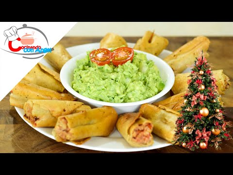 rica-botana-navidena-tacos-con-guacamole