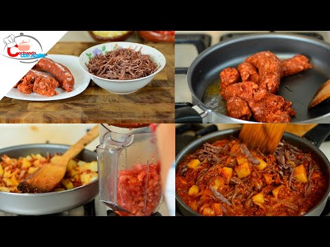 deshebrada-en-chipotle-con-chorizo