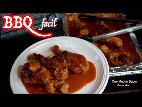 como-hacer-pollo-en-salsa-bbq-receta-con-solo-1-ingrediente-super-jugoso-y-suavecito