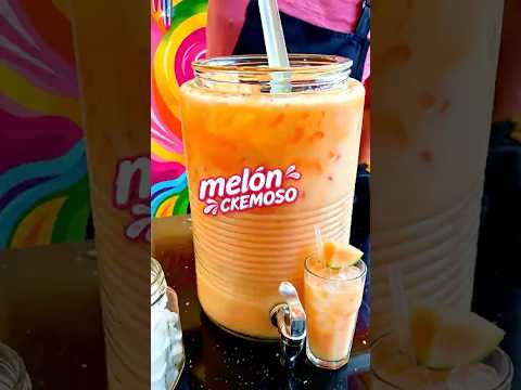 el-secreto-para-el-agua-de-melon-mas-cremosa-con-poca-leche-aguasfrescas-recetas-shorts
